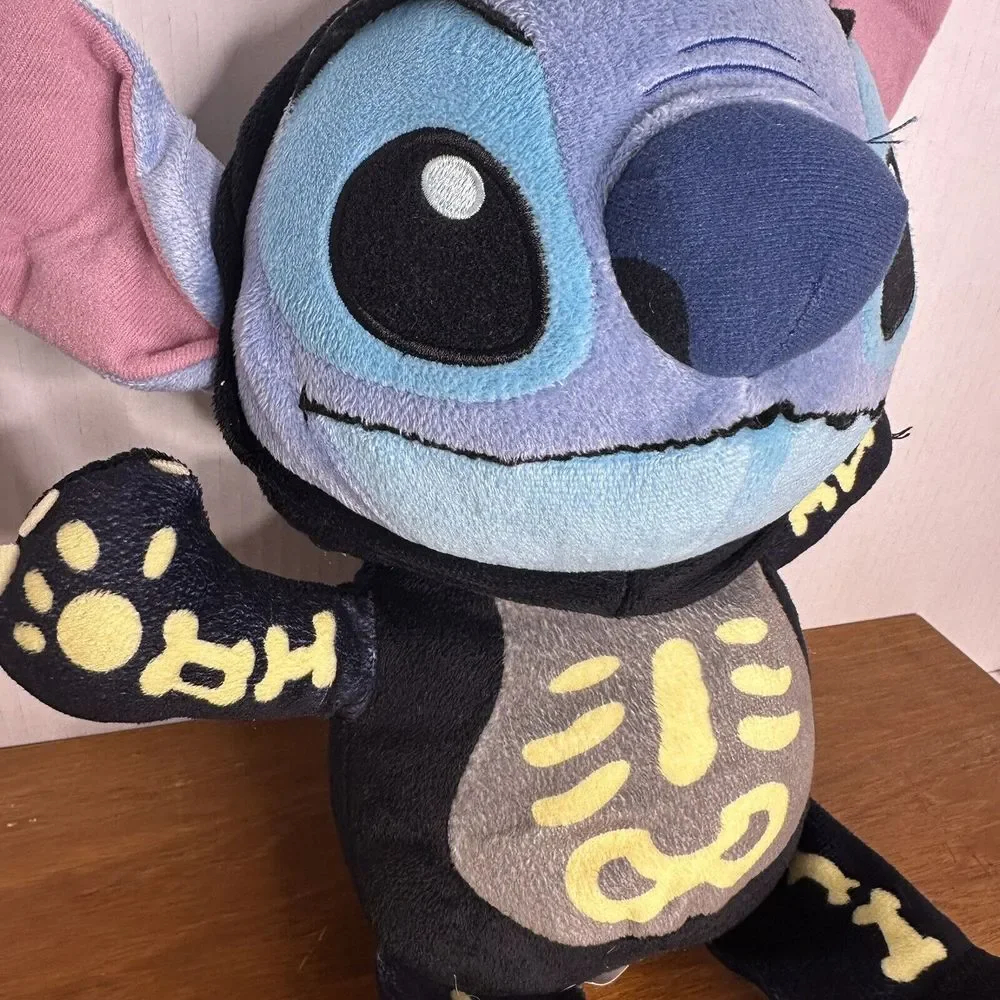 Disney STITCH Plush Skeleton HALLOWEEN Costume Trick Or Treat Toy‎